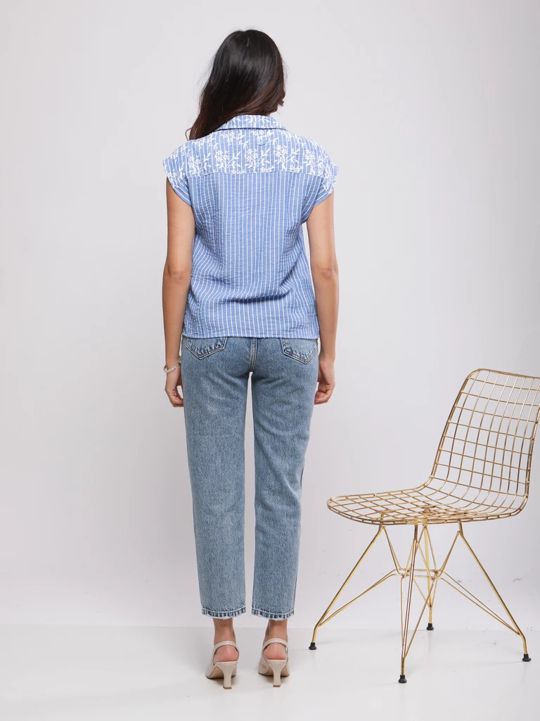 CHEMISE PATCHWORK À MOTIFS VARIÉS