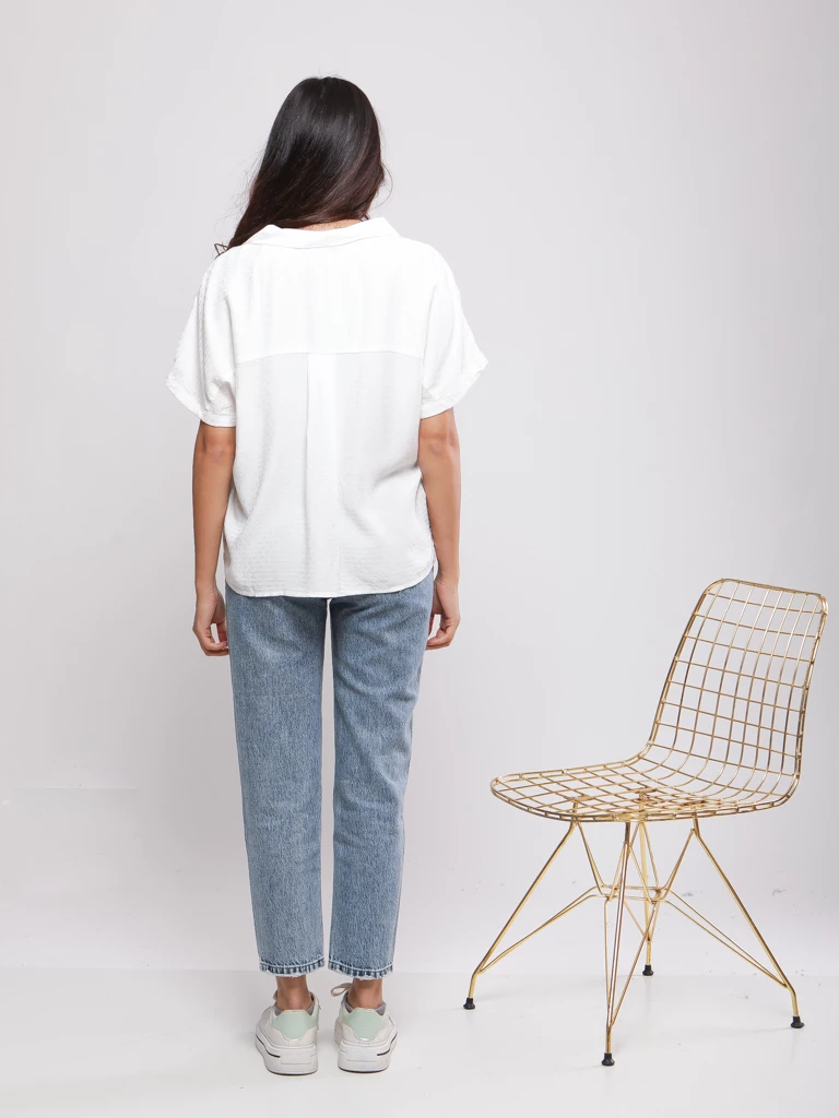 CHEMISE FLUIDE À COL REVERS