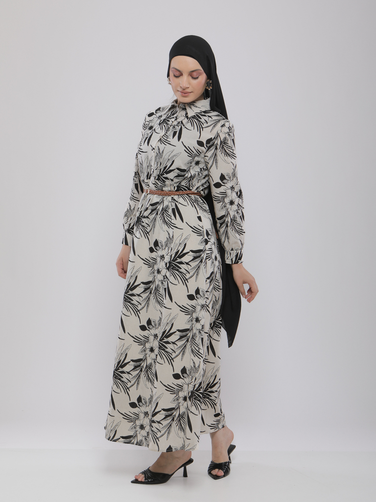 ROBE LONGUE IMPRIMÉ FLORAL