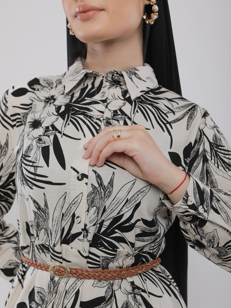 ROBE LONGUE IMPRIMÉ FLORAL