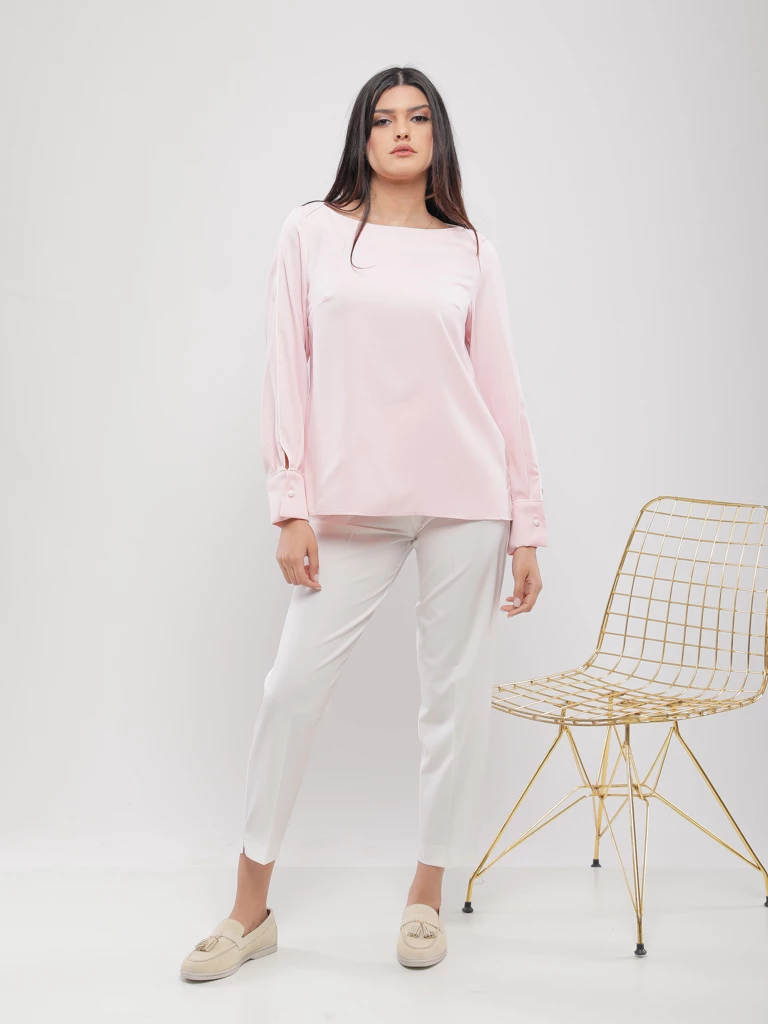 BLOUSE FLUIDE À BOUTONS BIJOUX