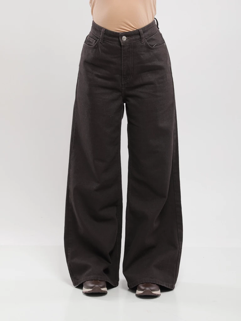 JEAN LARGE À TAILLE HAUTE