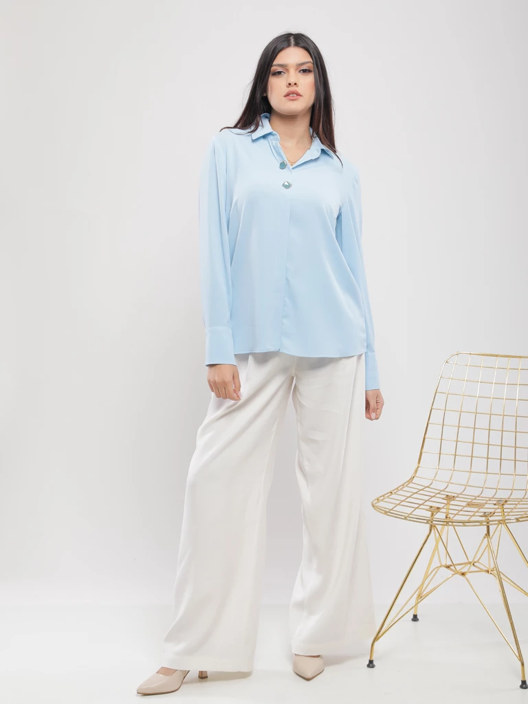 CHEMISE EN TISSU FLUIDE