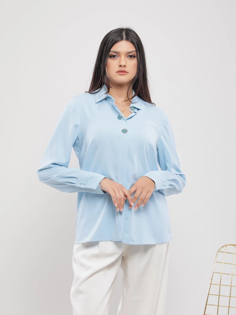 CHEMISE EN TISSU FLUIDE