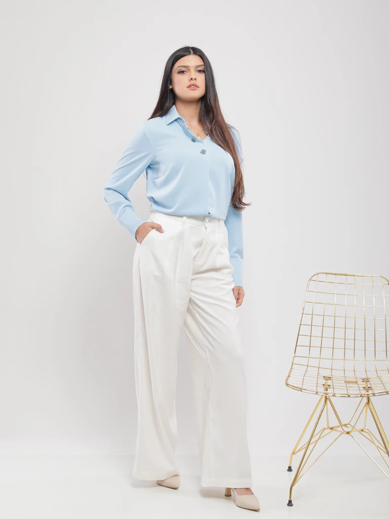 CHEMISE EN TISSU FLUIDE