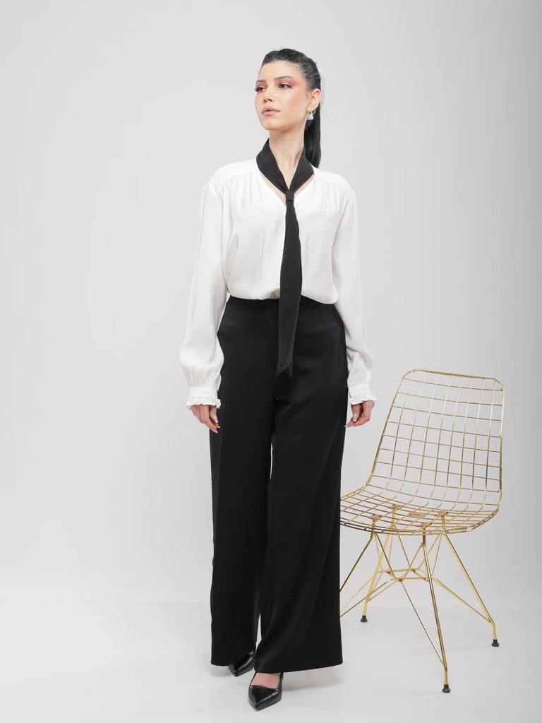 CHEMISE FLUIDE A FOULARD