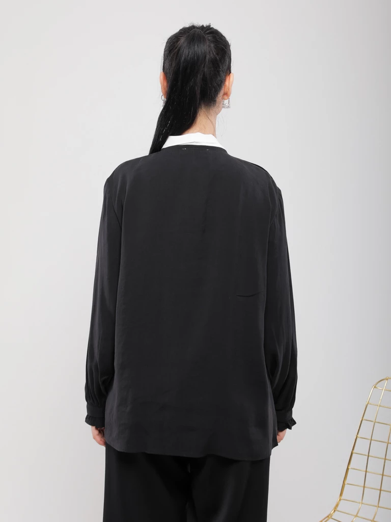 CHEMISE FLUIDE A FOULARD