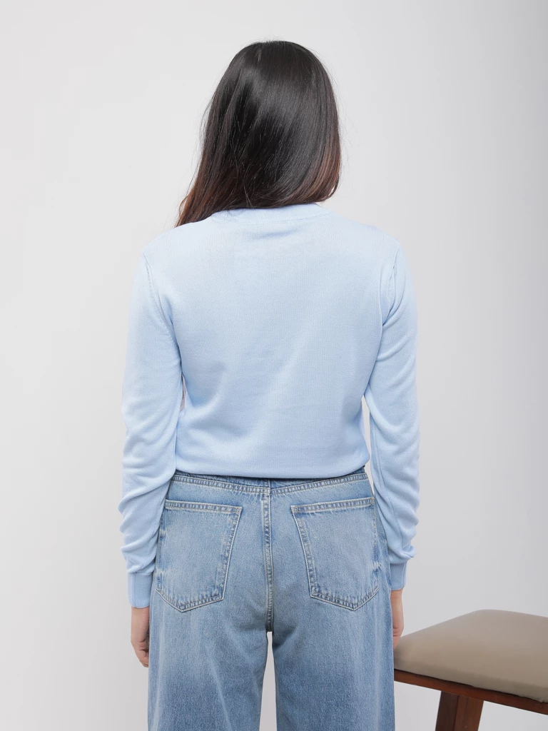 PULL EN MAILLE À LOSANGES