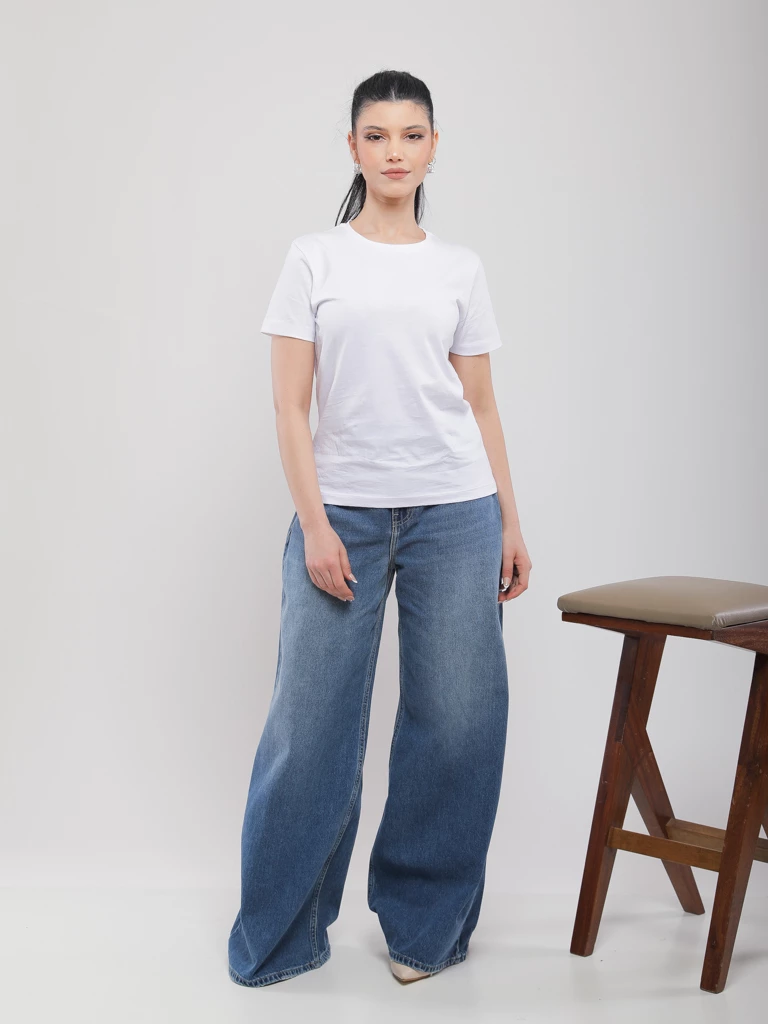 T-SHIRT BASIQUE EN COTON