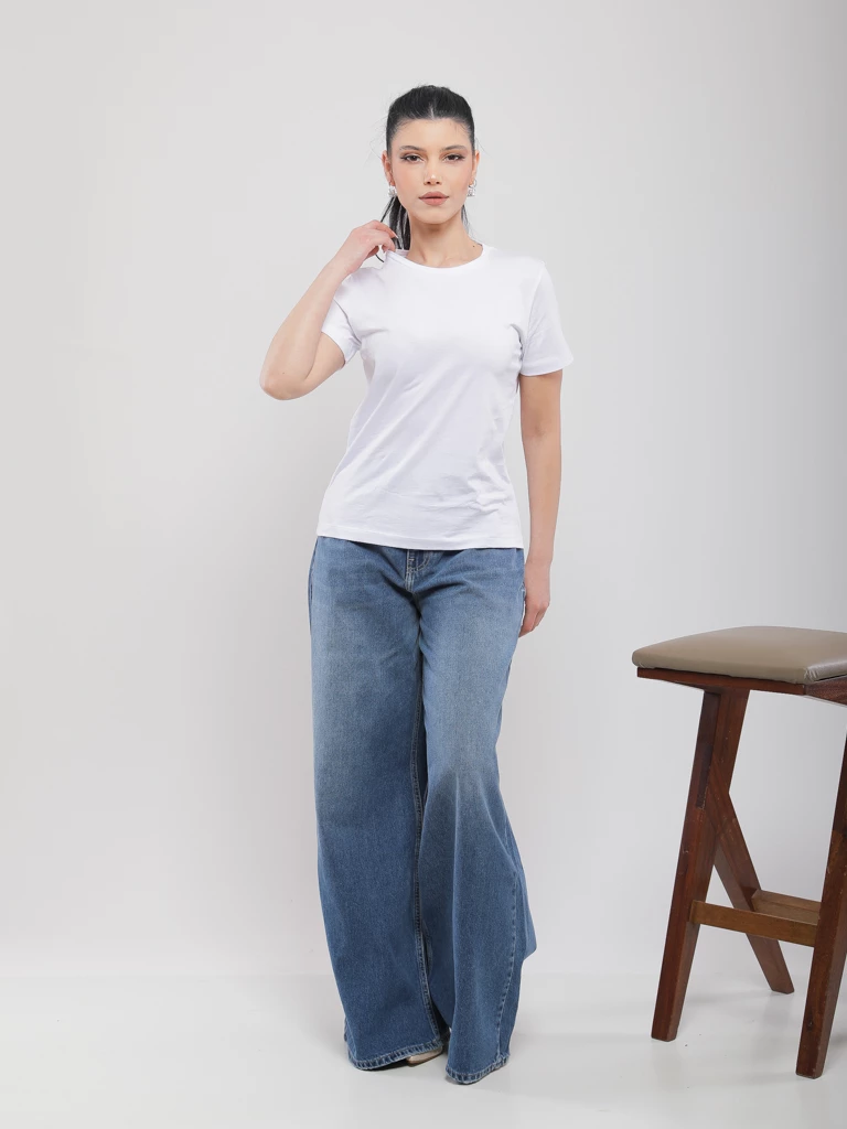 T-SHIRT BASIQUE EN COTON