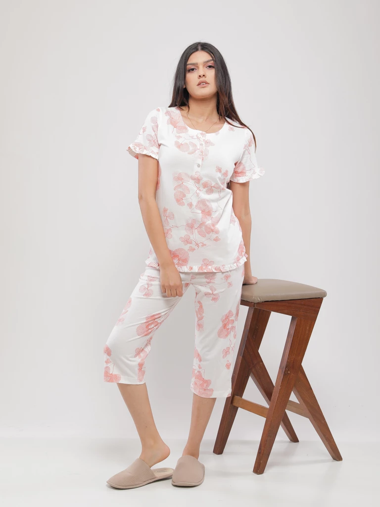 PYJAMA IMPRIME AVEC PANTACOURT