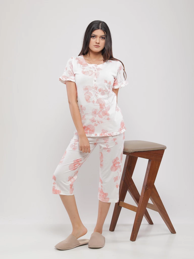 PYJAMA IMPRIME AVEC PANTACOURT