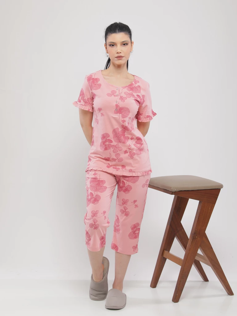 PYJAMA IMPRIME AVEC PANTACOURT