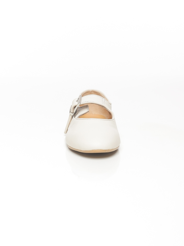 BALLERINE A BRIDE ET BOUCLE METALILQUE