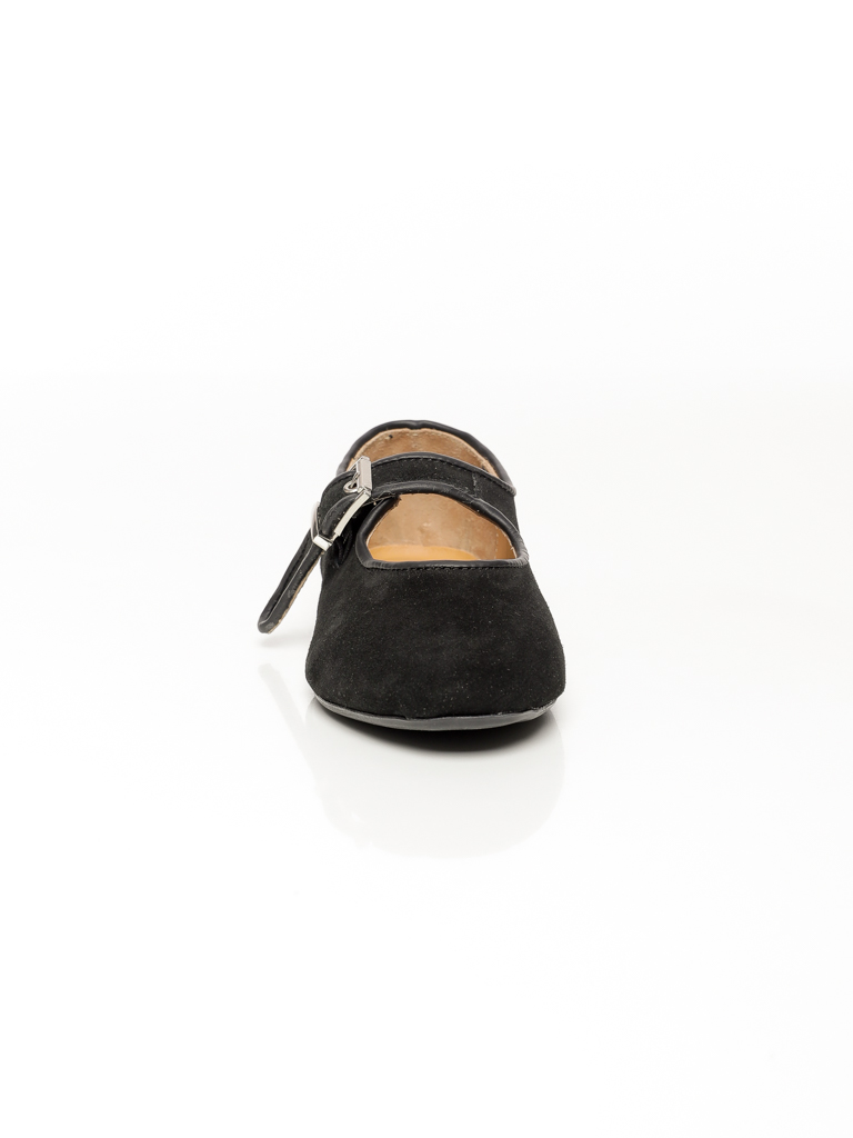 BALLERINE A BRIDE ET BOUCLE METALILQUE