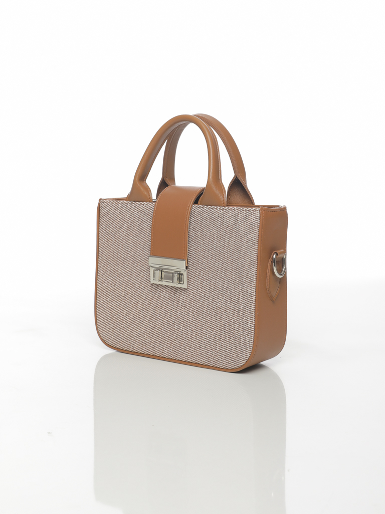 SAC RAYÉ À DEUX POIGNÉES