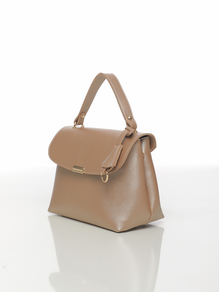 SAC À MAIN TRAPÈZE AVEC POIGNÉE ET BANDOULEIRE