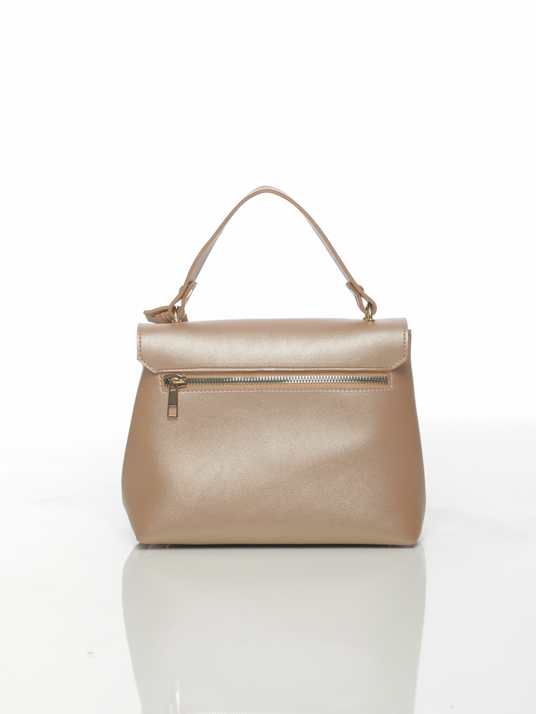SAC À MAIN TRAPÈZE AVEC POIGNÉE ET BANDOULEIRE