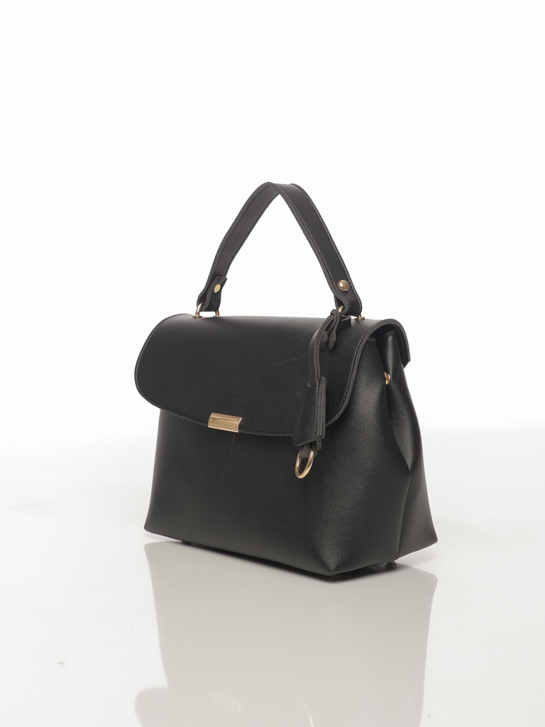SAC À MAIN TRAPÈZE AVEC POIGNÉE ET BANDOULEIRE