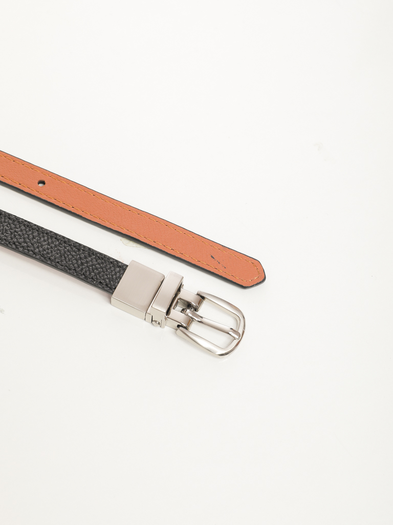 CEINTURE REVERSIBLE BOUCLE ARGENT