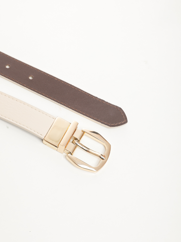 CEINTURE REVERSIBLE BOUCLE DORE