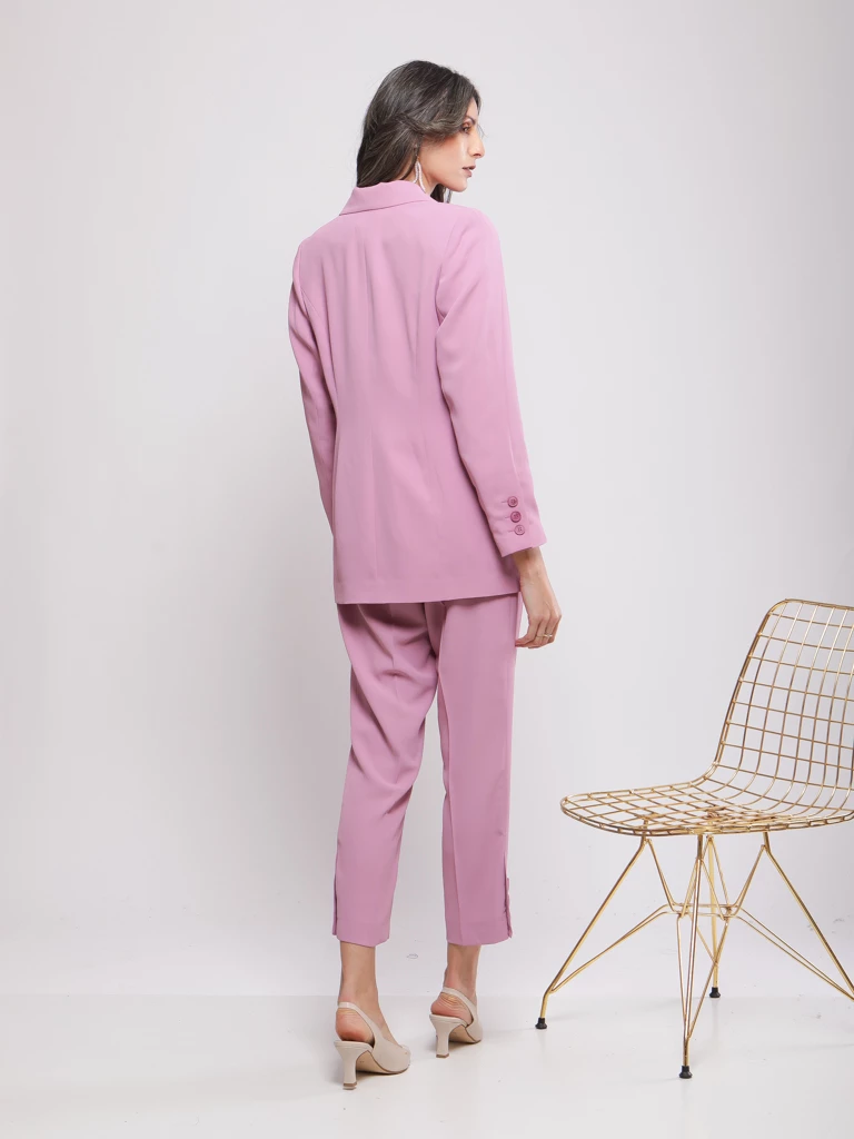 VESTE DE TAILLEUR À REVERS CRANTÉS