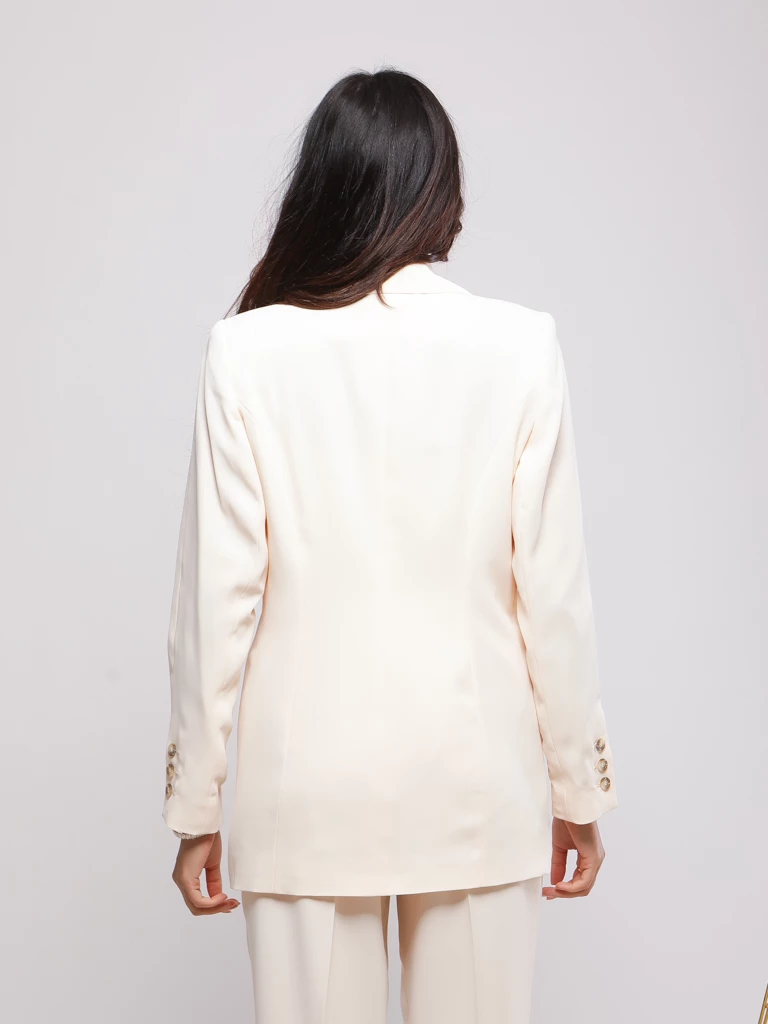 VESTE DE TAILLEUR À REVERS CRANTÉS