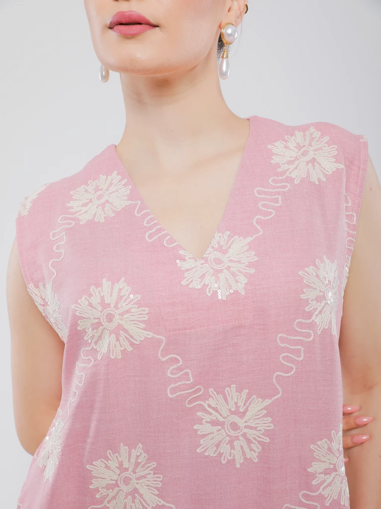 ROBE JEBBA LONGUE ÉLÉGANTE À MOTIFS BRODÉS
