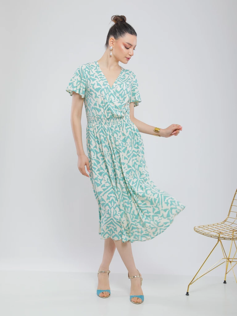 ROBE IMPRIMÉE LONGUE ET FLUIDE