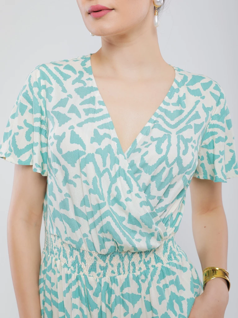 ROBE IMPRIMÉE LONGUE ET FLUIDE