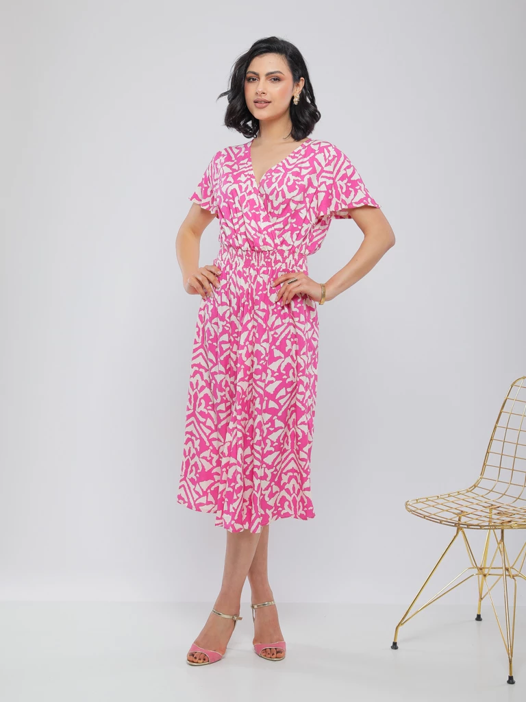 ROBE IMPRIMÉE LONGUE ET FLUIDE