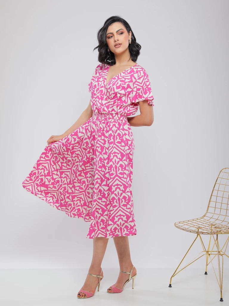 ROBE IMPRIMÉE LONGUE ET FLUIDE