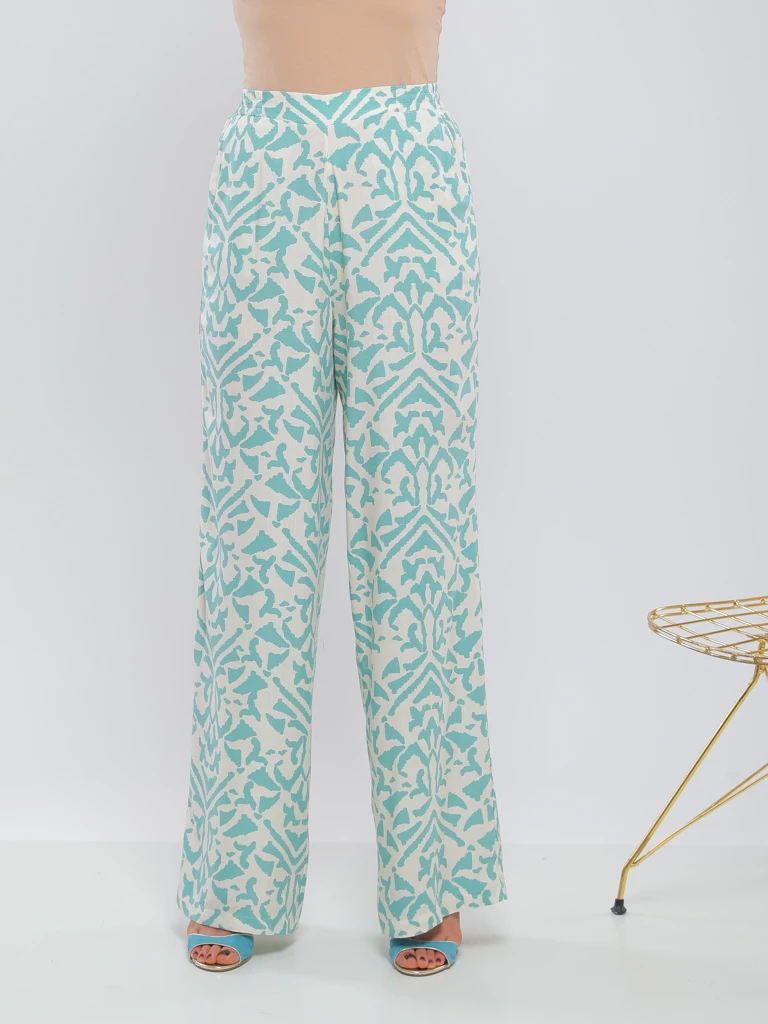 PANTALON IMPRIME LARGE À COUPE CONFORTABLE