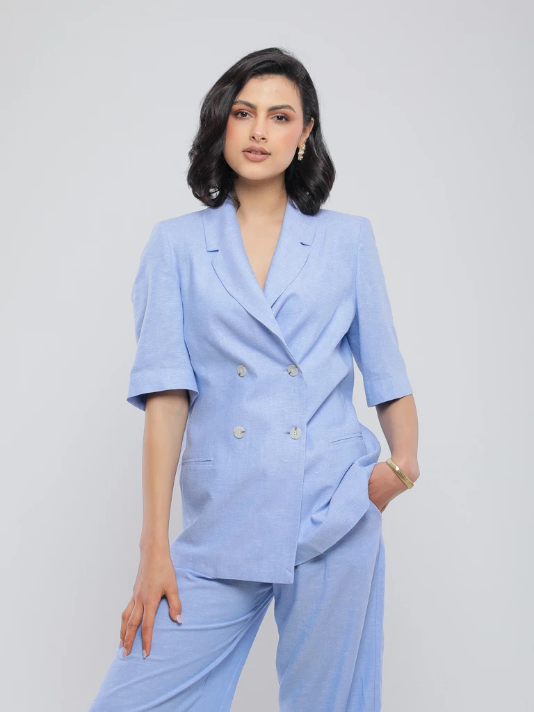 BLAZER MANCHES COURTES