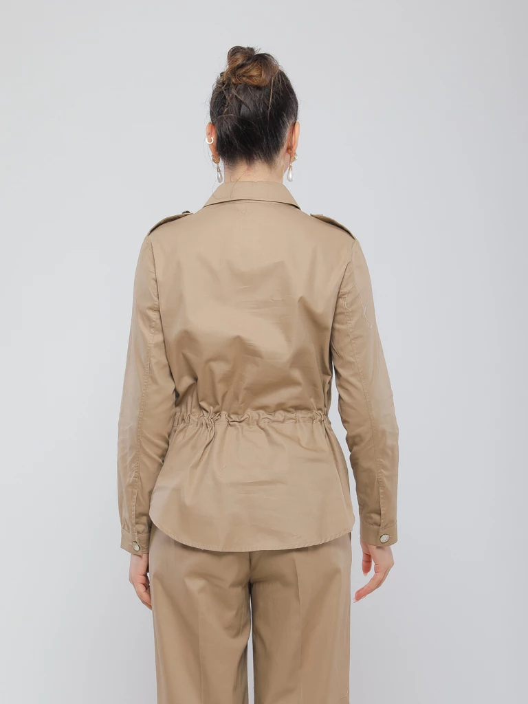 CHEMISE SAHARIENNE A POCHES PLAQUEES