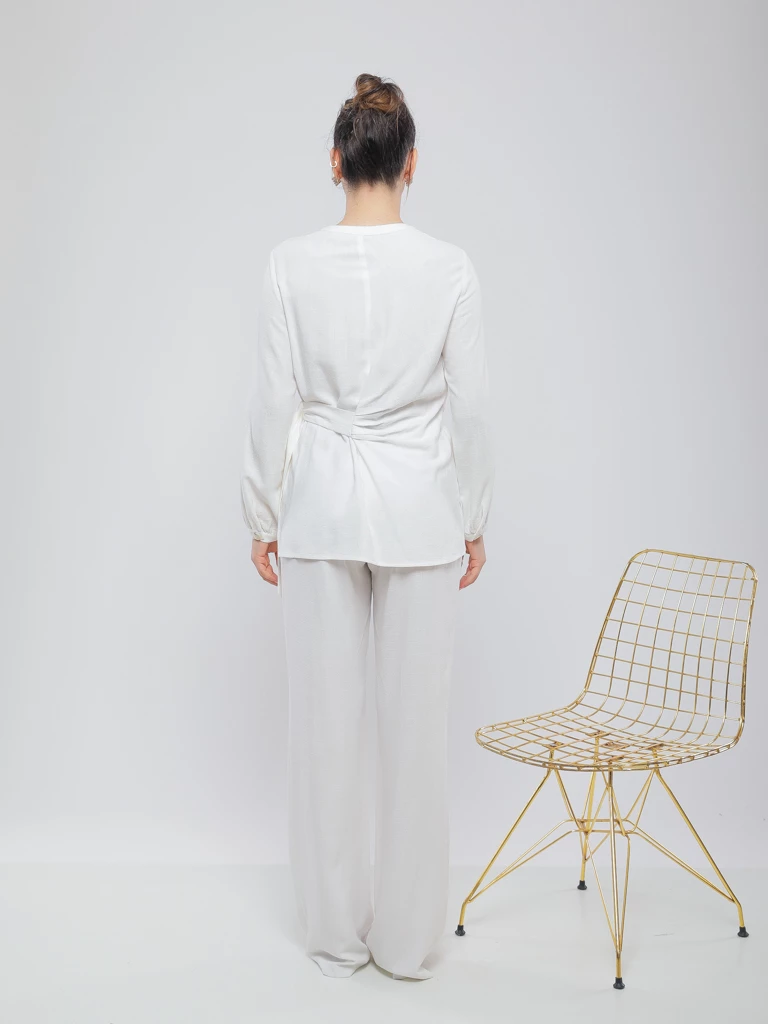 PANTALON LIN COUPE LARGE