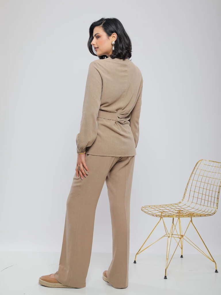 PANTALON LIN COUPE LARGE