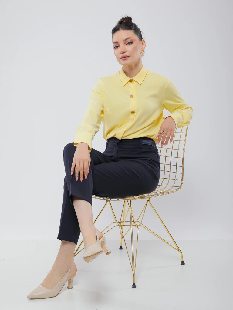PANTALON ÉLÉGANT À TAILLE HAUTE
