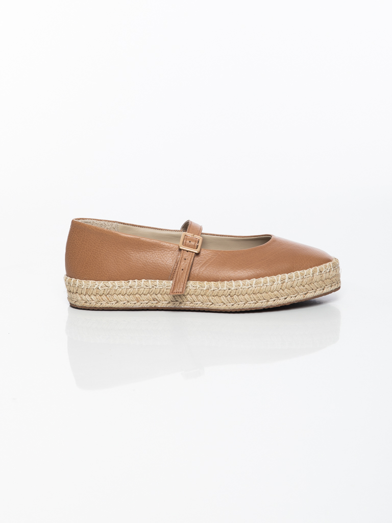 BALLERINES À BRIDE ET BOUCLE MÉTALLIQUE