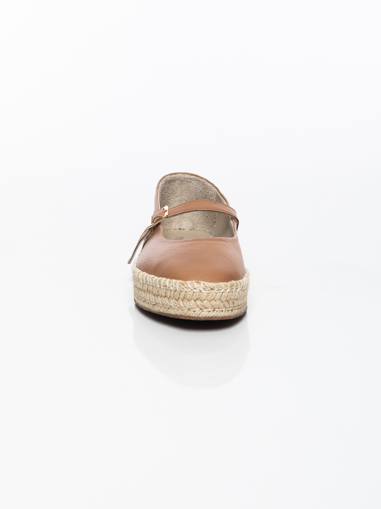 BALLERINES À BRIDE ET BOUCLE MÉTALLIQUE