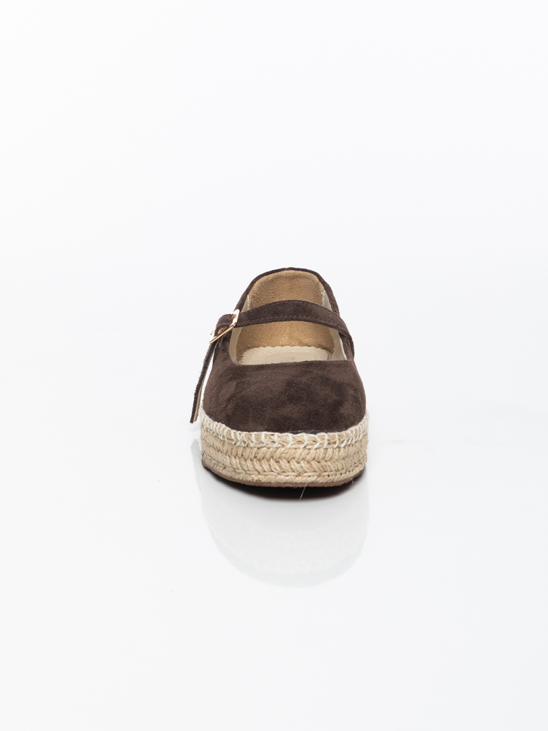 BALLERINES À BRIDE ET BOUCLE MÉTALLIQUE