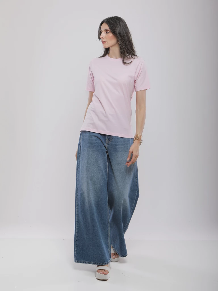 T-SHIRT BASIQUE A COL ROND