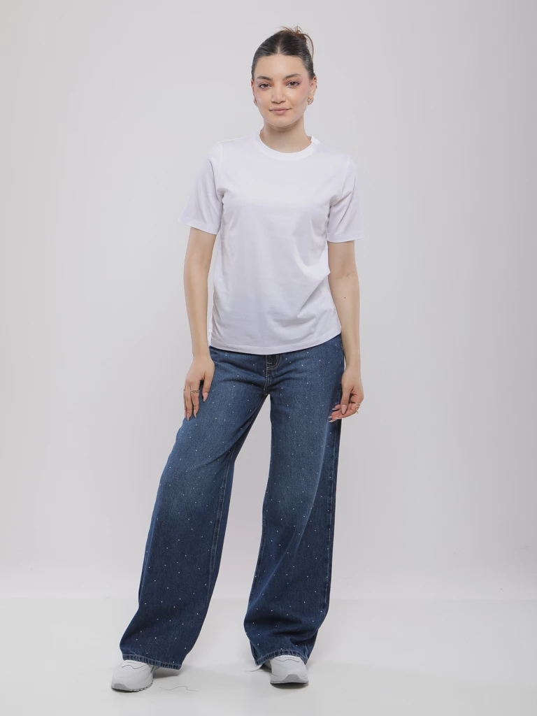 T-SHIRT BASIQUE A COL ROND