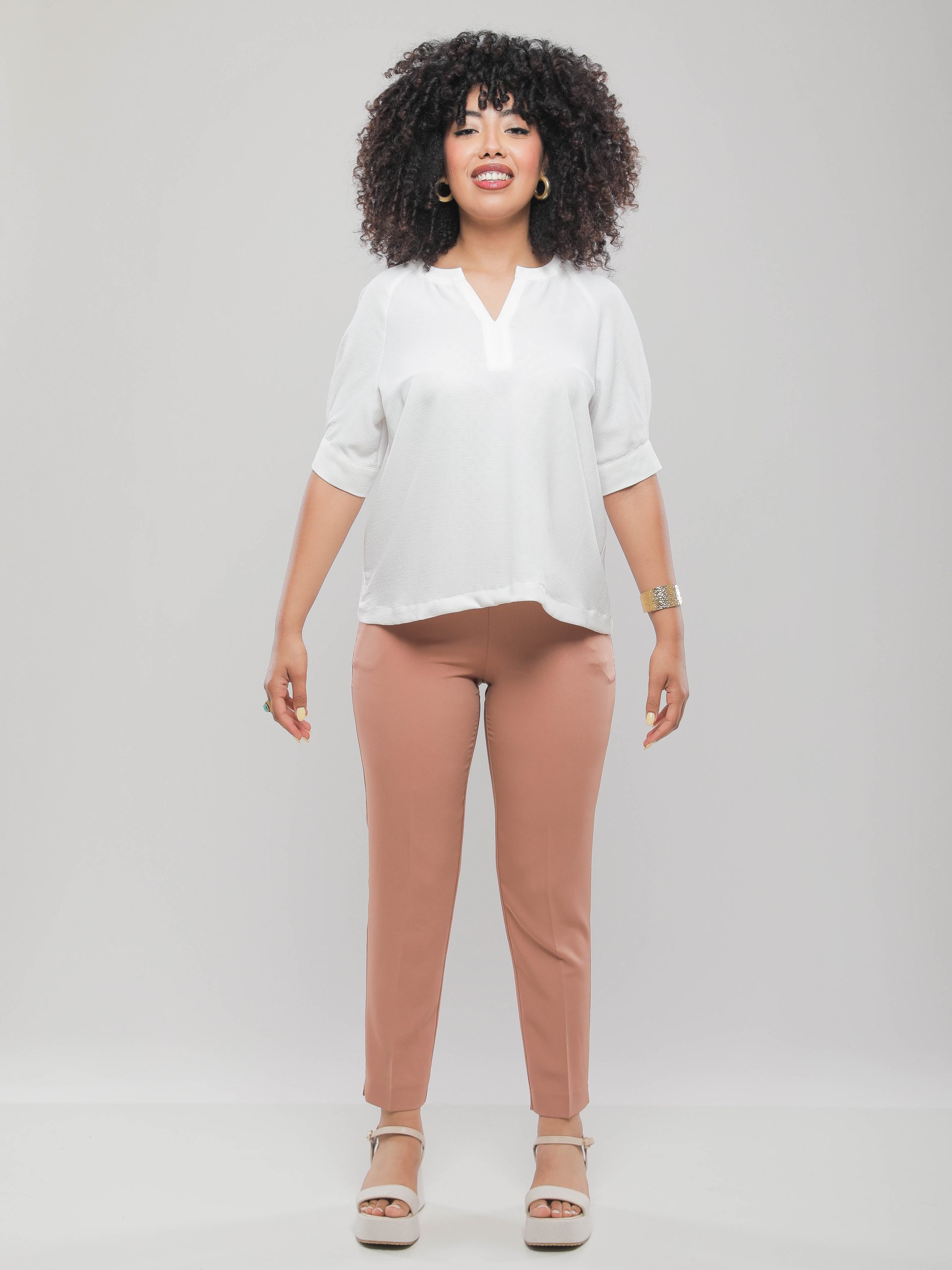 BLOUSE AMPLE EN TISSU LÉGER