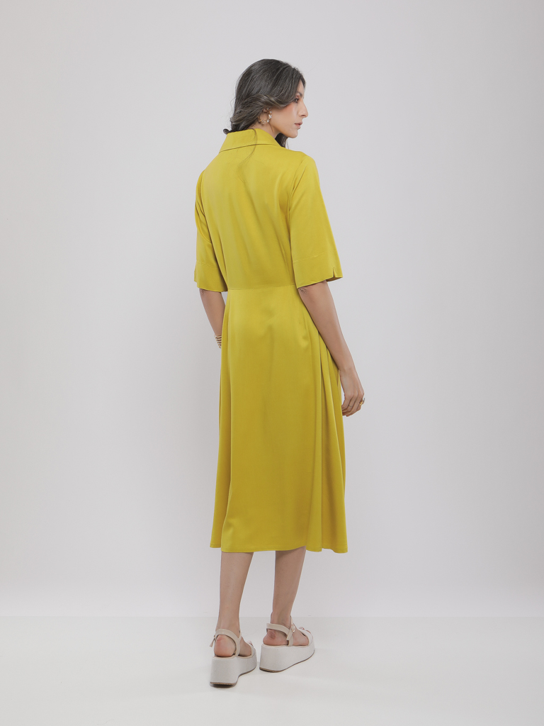 ROBE MIDI PORTEFEUILLE FLUIDE