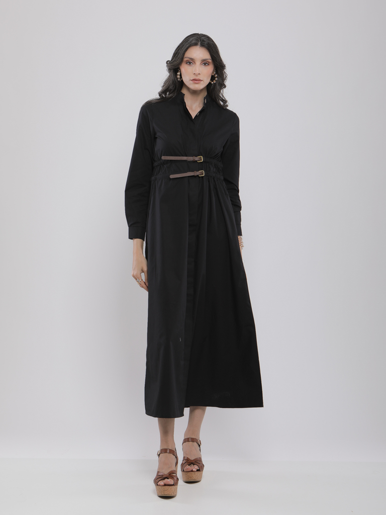 ROBE LONGUE COUPE ÉVASÉE
