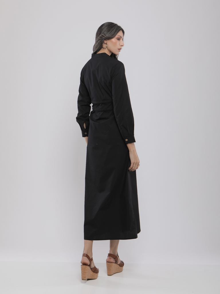 ROBE LONGUE COUPE ÉVASÉE