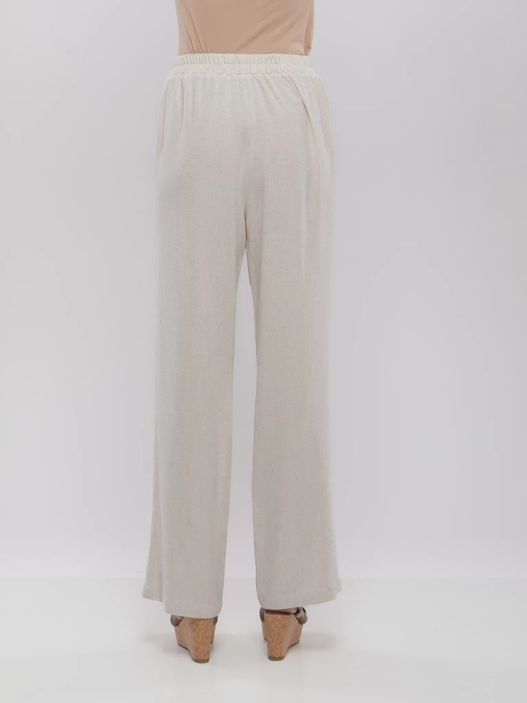 PANTALON FLUIDE LARGE EN LIN