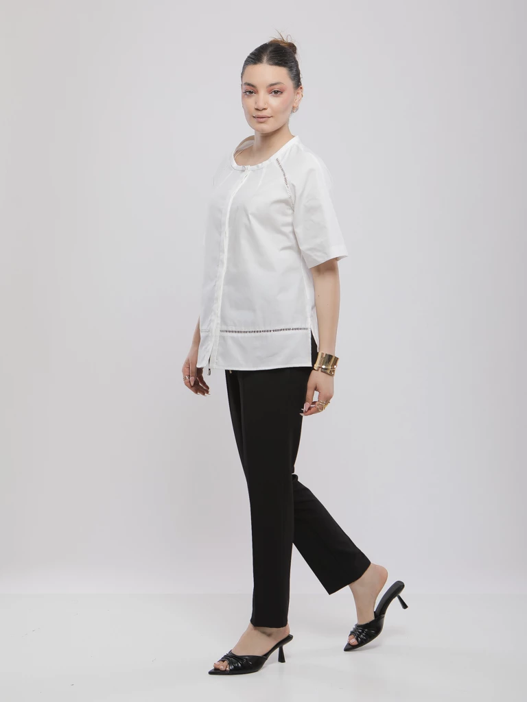 PANTALON JOGGER FLUIDE À TAILLE ÉLASTIQUE