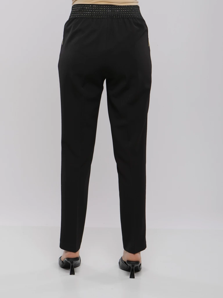 PANTALON JOGGER FLUIDE À TAILLE ÉLASTIQUE